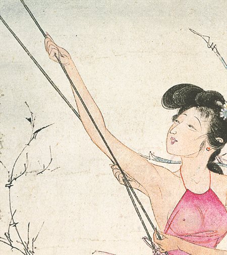 老边-胡也佛的仕女画和最知名的金瓶梅秘戏图